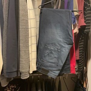 Hudson slim straight dark wash jeans